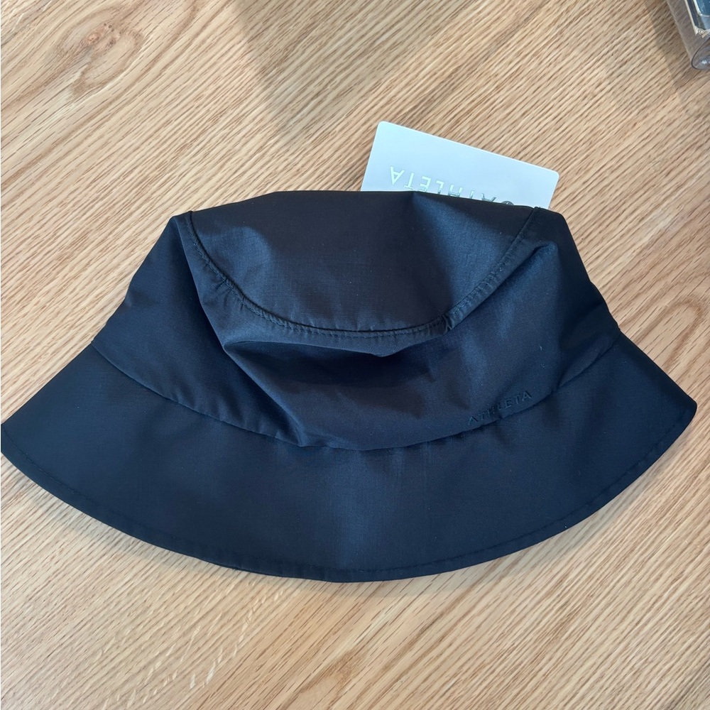 Athleta Black Water Resistant Bucket Hat
